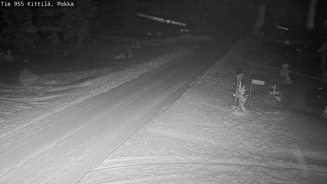 Weather Camera Image Road 955 Kittilä, Pokka, Kittilä, Lappi