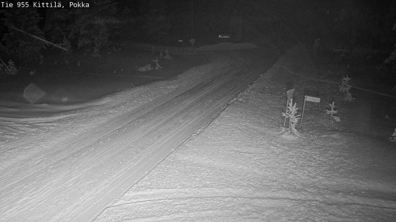 Weather Camera Image Road 955 Kittilä, Pokka, Kittilä, Lappi