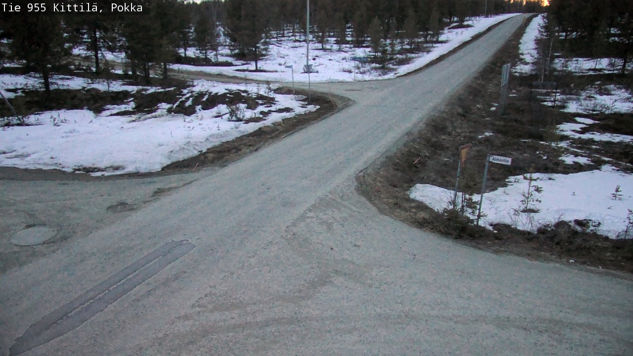 Weather Camera Image Väg 955 Kittilä, Pokka, Kittilä, Lappi
