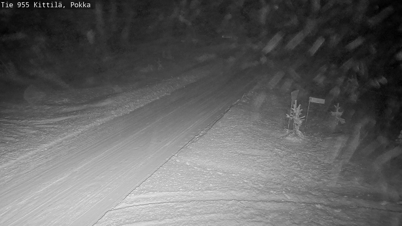 Weather Camera Image Road 955 Kittilä, Pokka, Kittilä, Lappi