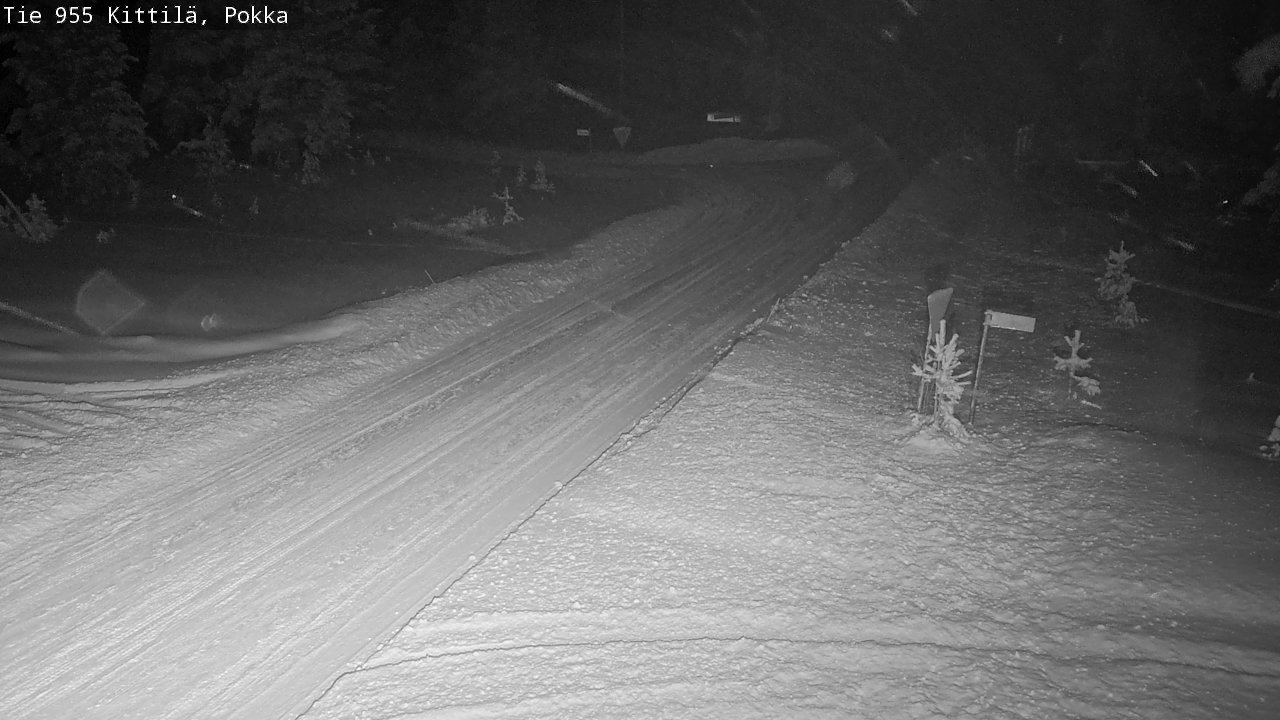 Weather Camera Image Road 955 Kittilä, Pokka, Kittilä, Lappi