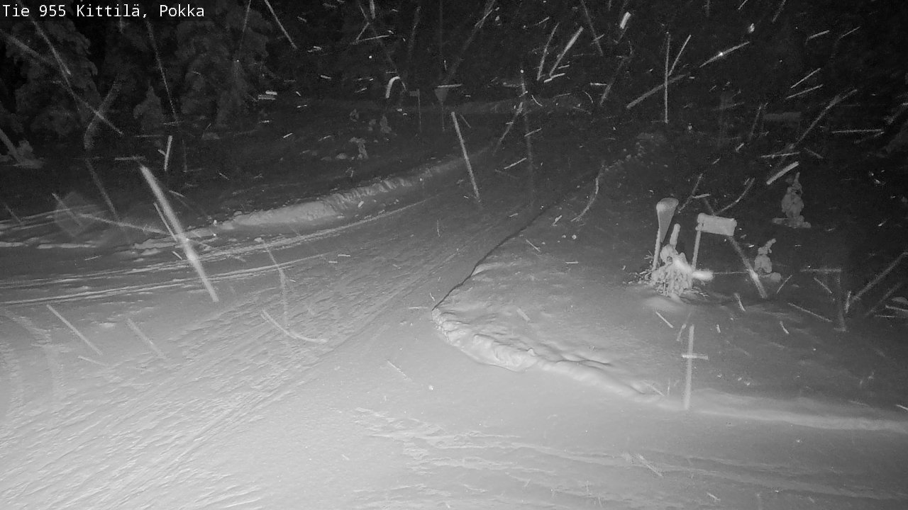 Weather Camera Image Road 955 Kittilä, Pokka, Kittilä, Lappi