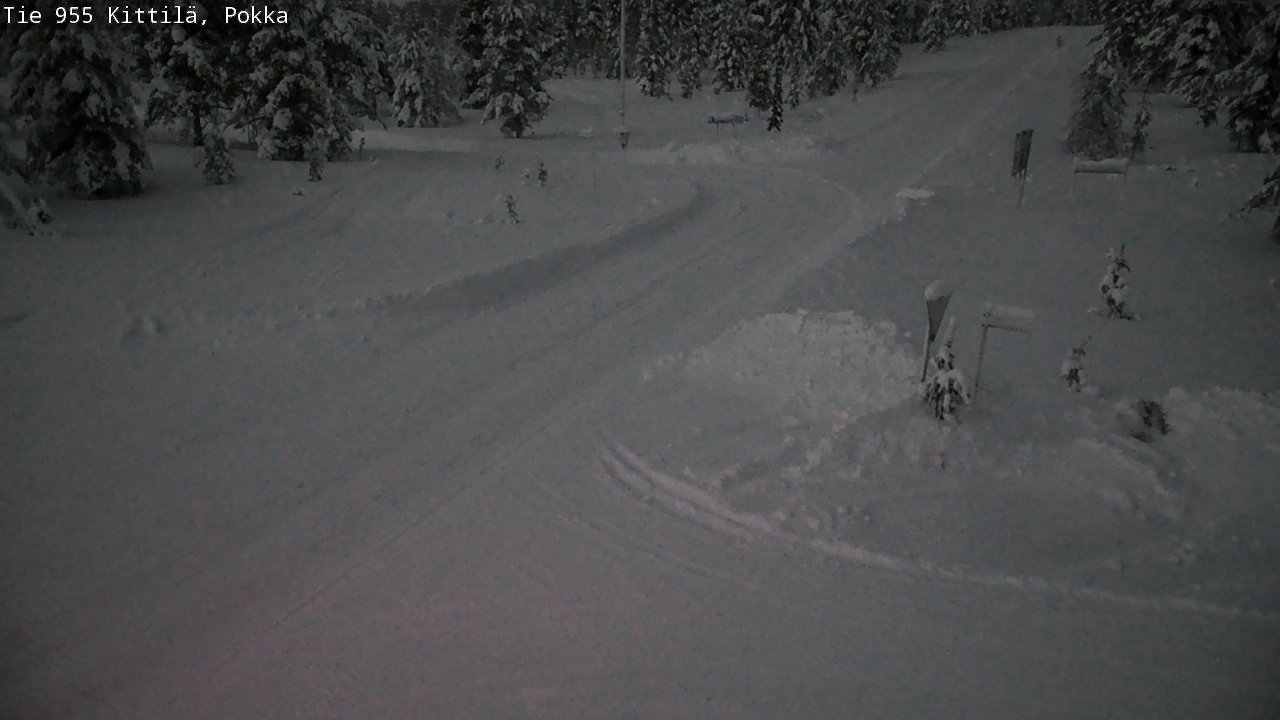 Weather Camera Image Väg 955 Kittilä, Pokka, Kittilä, Lappi
