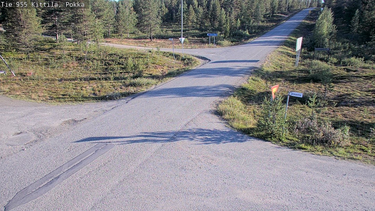 Weather Camera Image Road 955 Kittilä, Pokka, Kittilä, Lappi