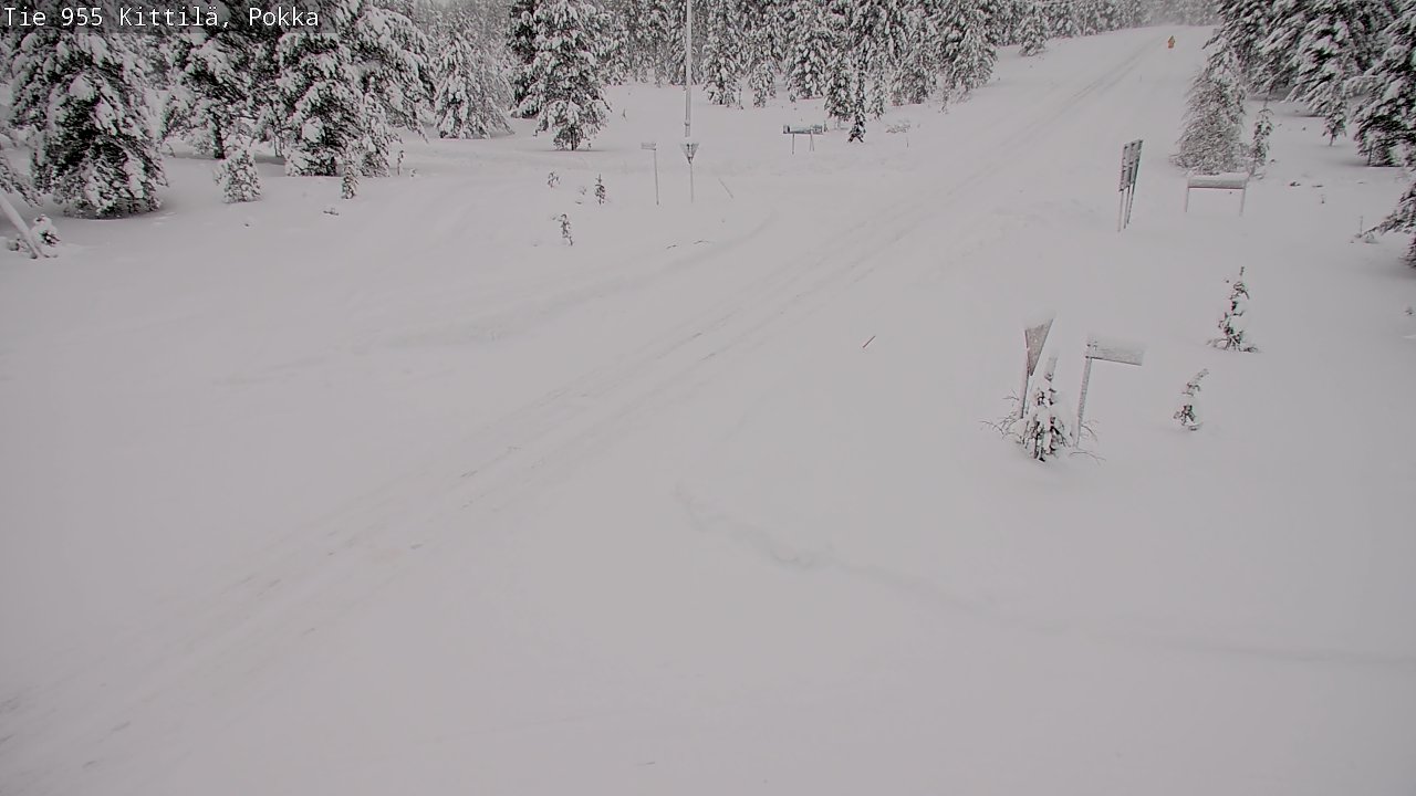 Weather Camera Image Road 955 Kittilä, Pokka, Kittilä, Lappi
