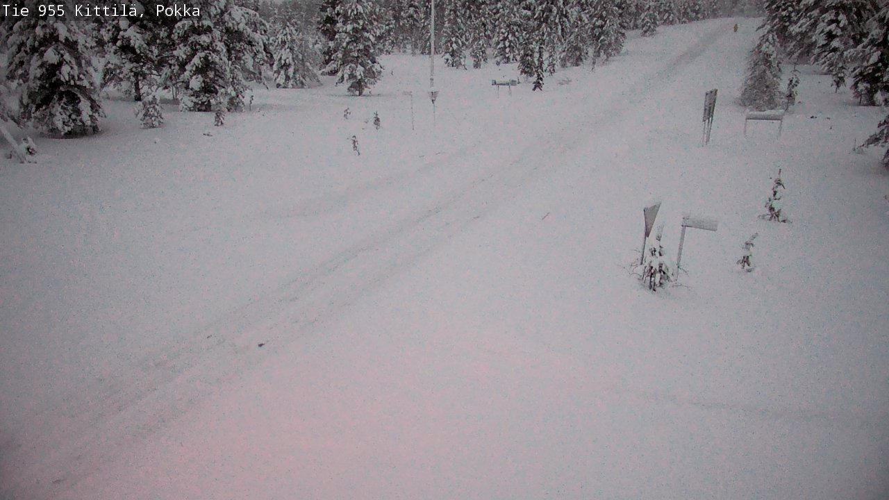Weather Camera Image Road 955 Kittilä, Pokka, Kittilä, Lappi