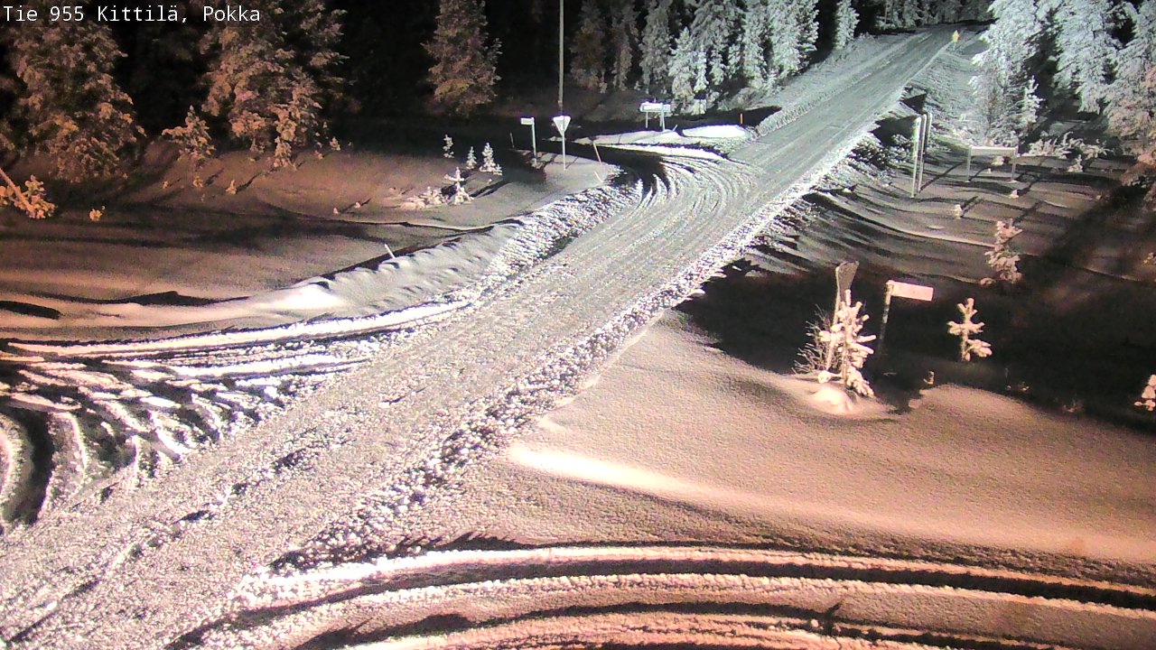 Weather Camera Image Road 955 Kittilä, Pokka, Kittilä, Lappi