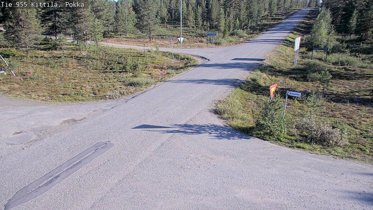 Weather Camera Image Road 955 Kittilä, Pokka, Kittilä, Lappi