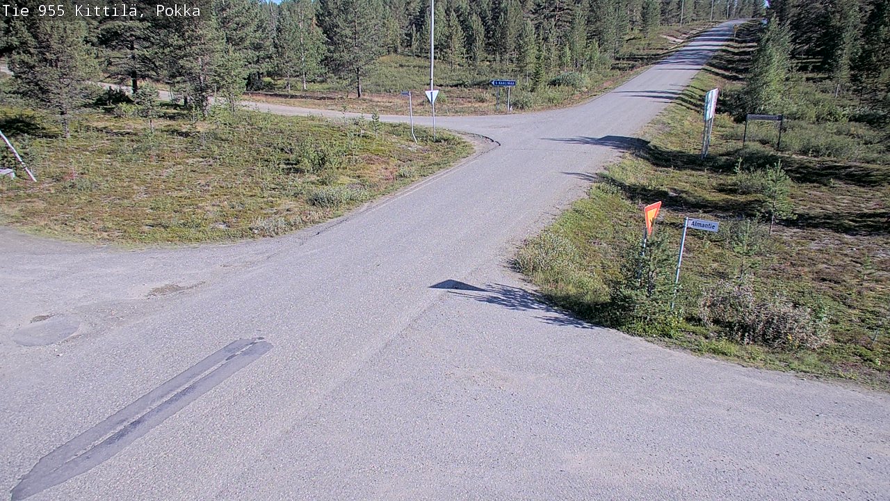 Weather Camera Image Road 955 Kittilä, Pokka, Kittilä, Lappi