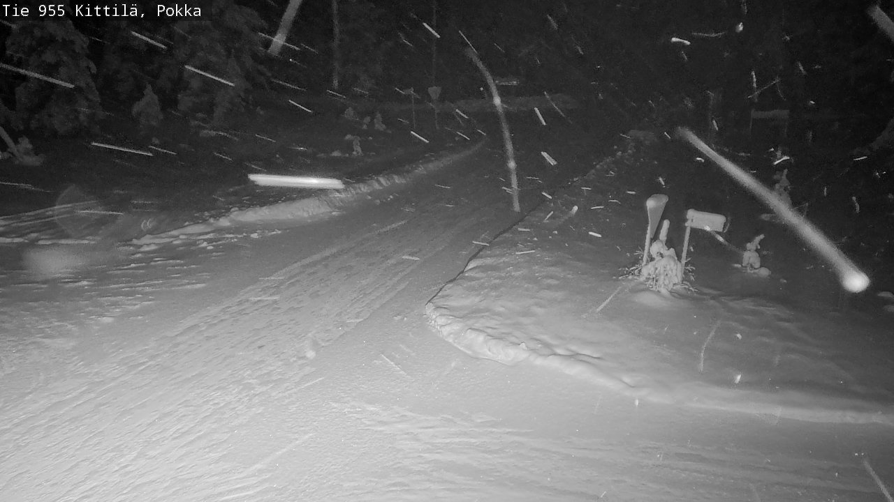 Weather Camera Image Road 955 Kittilä, Pokka, Kittilä, Lappi