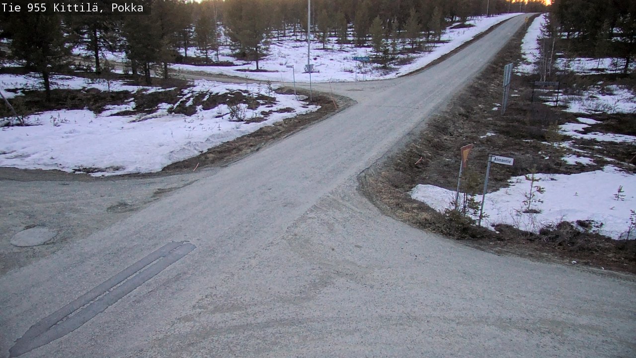 Weather Camera Image Road 955 Kittilä, Pokka, Kittilä, Lappi