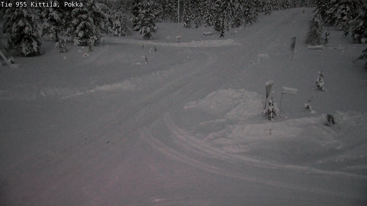 Weather Camera Image Road 955 Kittilä, Pokka, Kittilä, Lappi