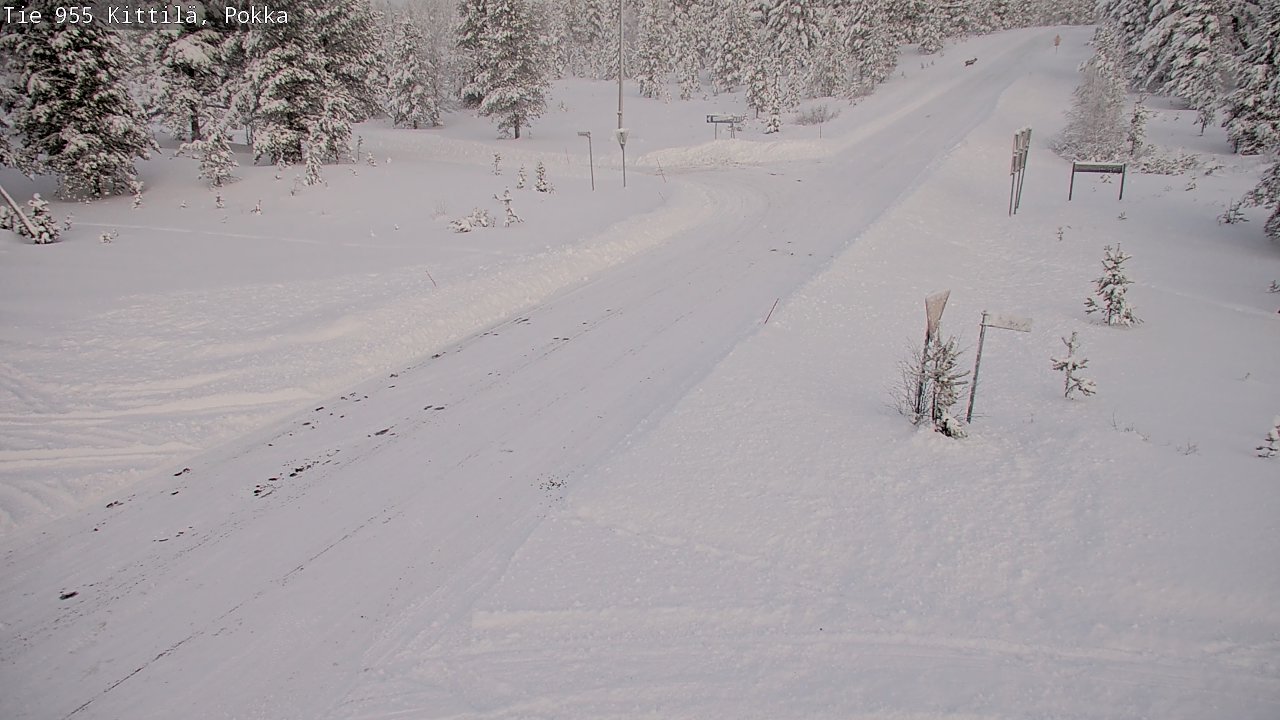 Weather Camera Image Road 955 Kittilä, Pokka, Kittilä, Lappi