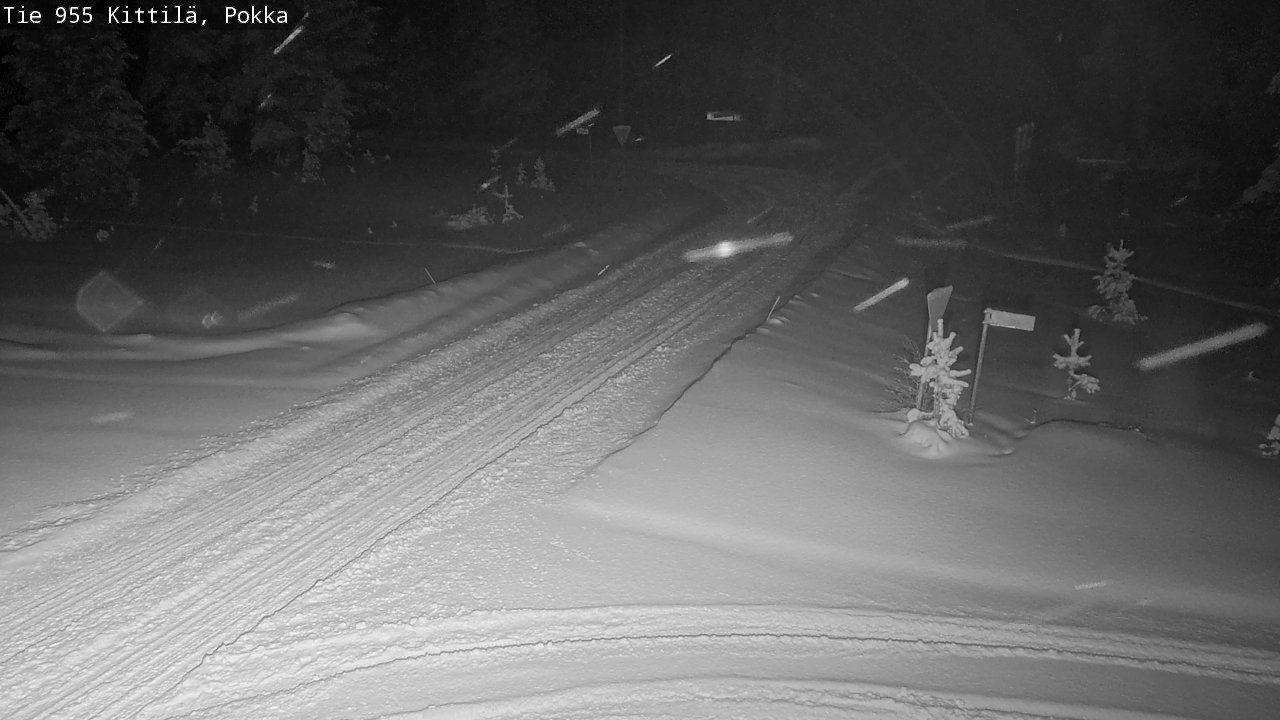 Weather Camera Image Road 955 Kittilä, Pokka, Kittilä, Lappi