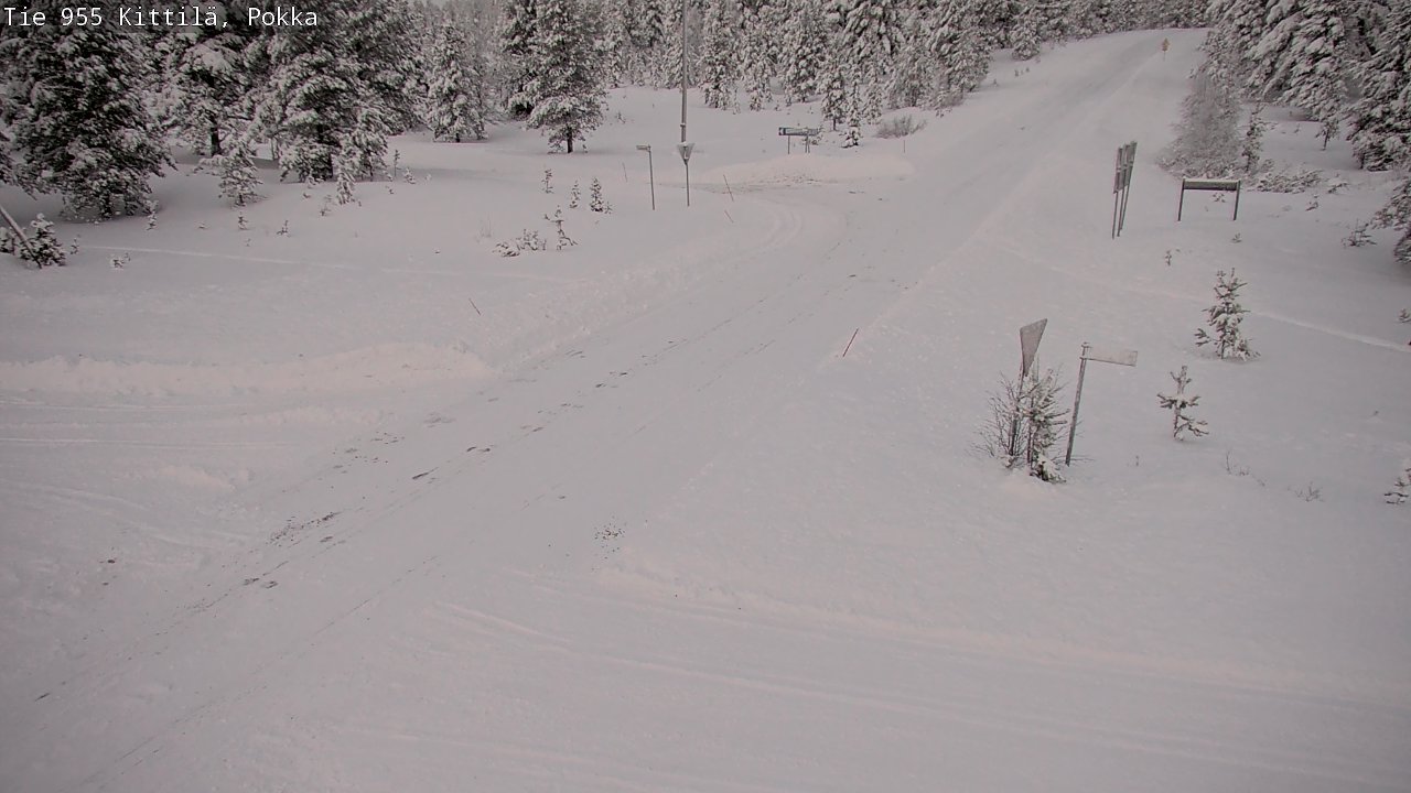 Weather Camera Image Road 955 Kittilä, Pokka, Kittilä, Lappi