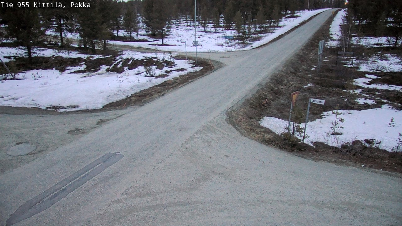 Weather Camera Image Väg 955 Kittilä, Pokka, Kittilä, Lappi