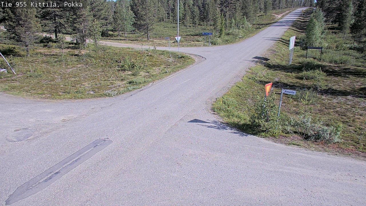 Weather Camera Image Road 955 Kittilä, Pokka, Kittilä, Lappi