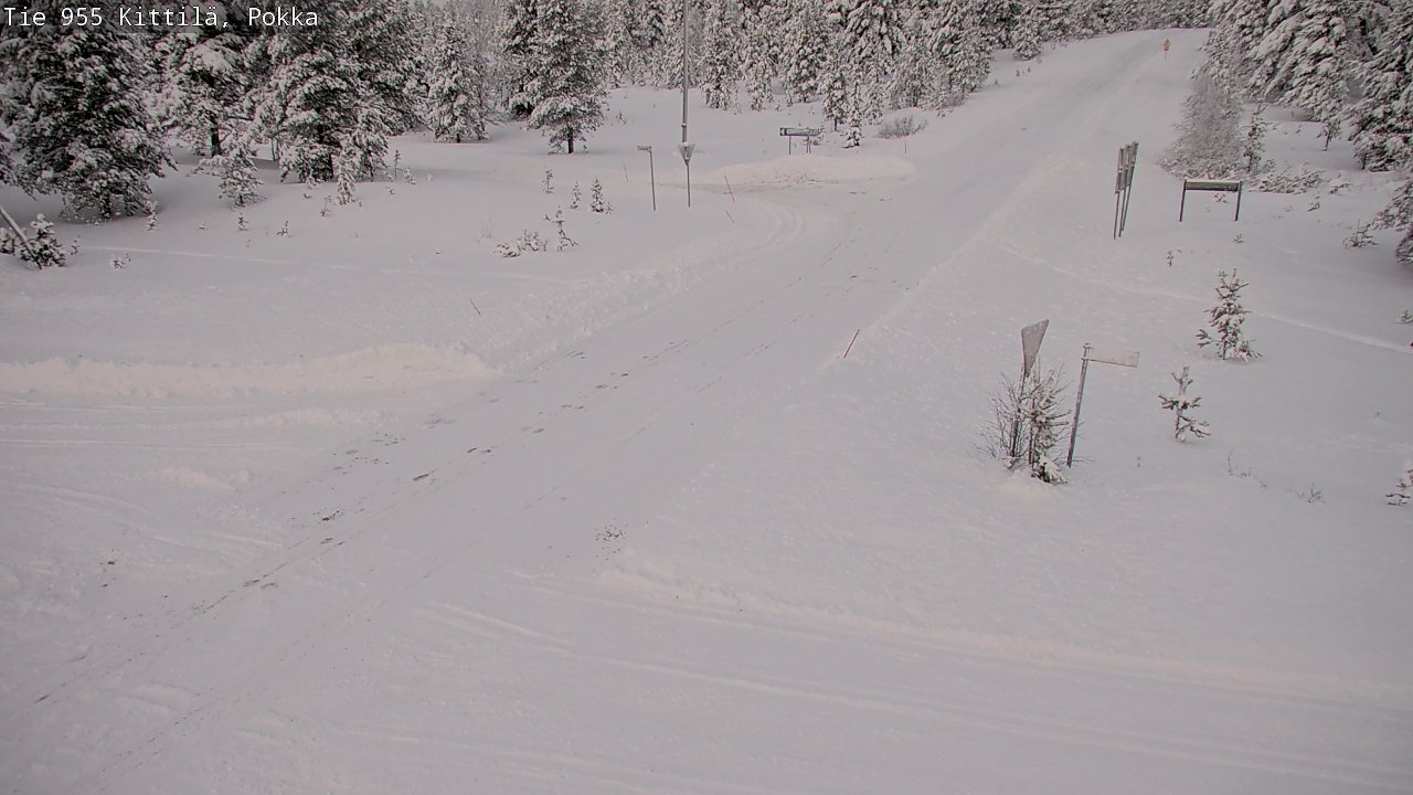 Weather Camera Image Road 955 Kittilä, Pokka, Kittilä, Lappi