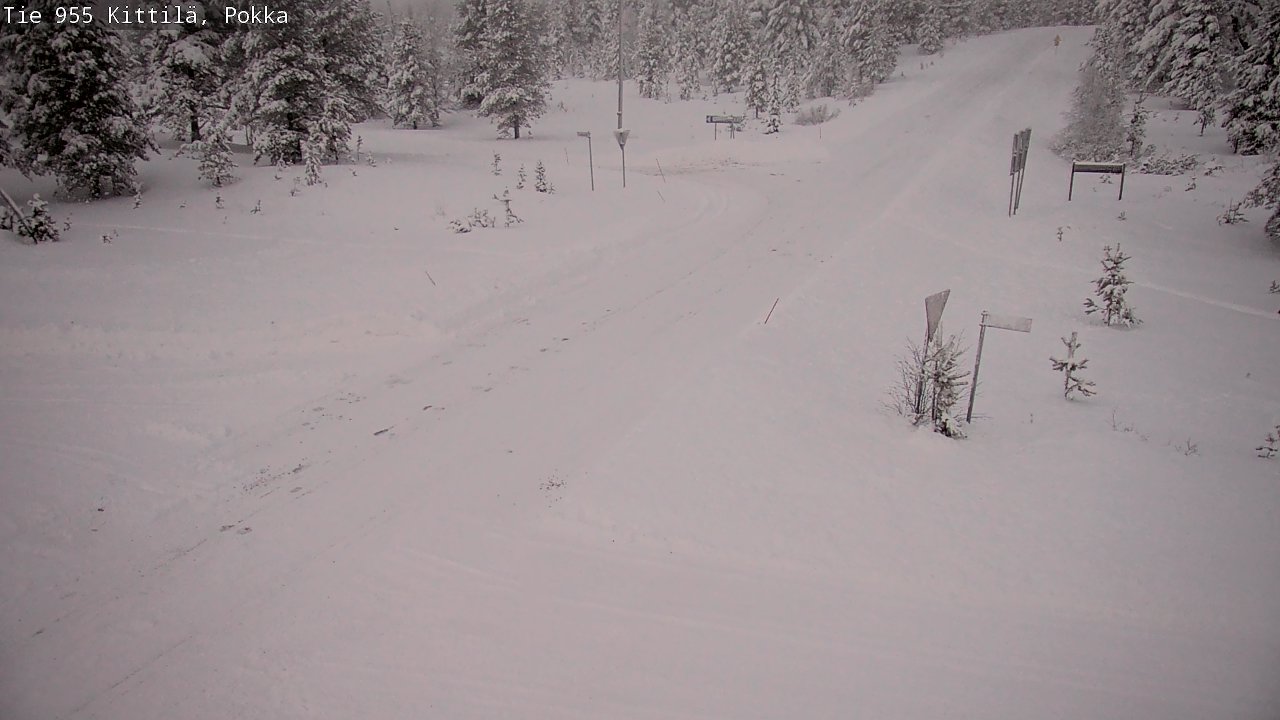 Weather Camera Image Road 955 Kittilä, Pokka, Kittilä, Lappi