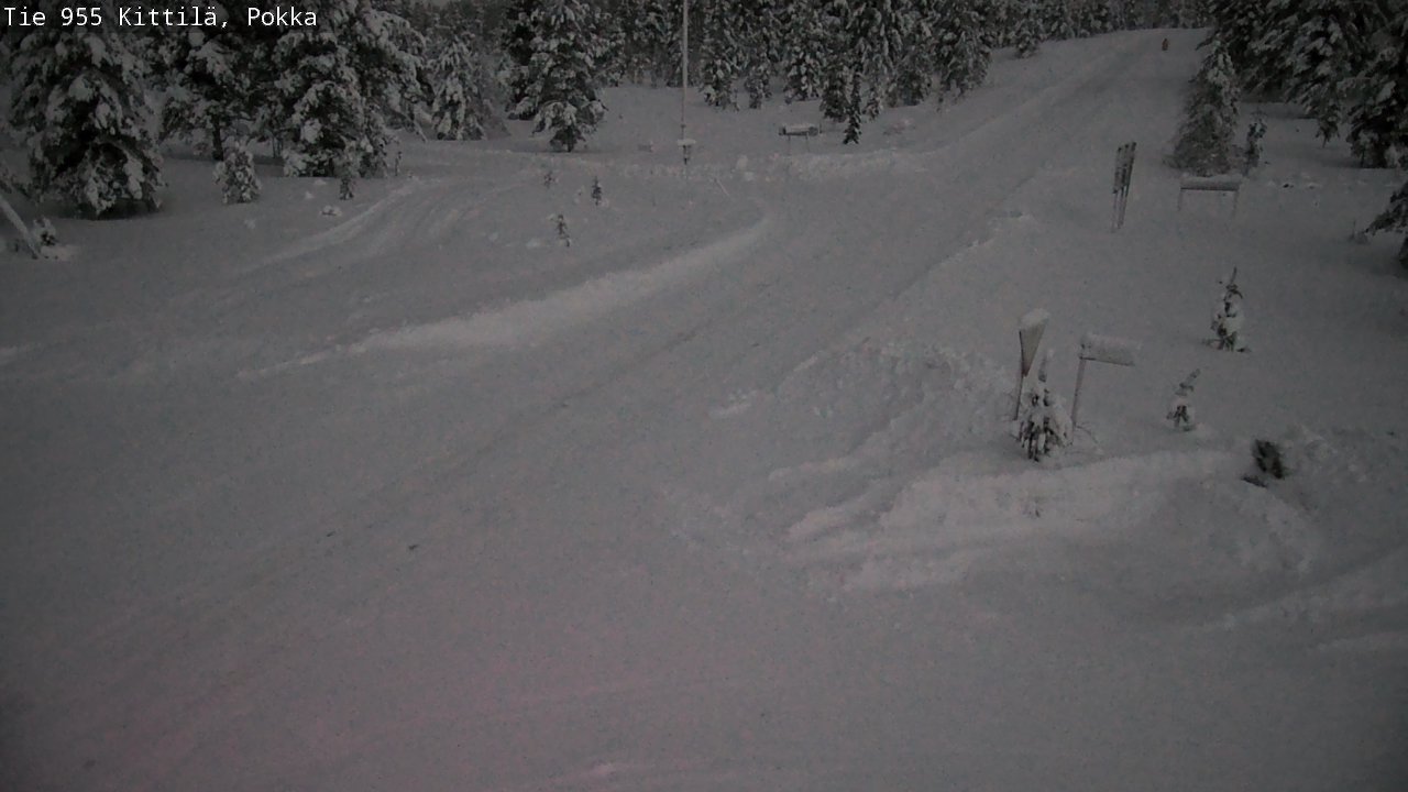 Weather Camera Image Road 955 Kittilä, Pokka, Kittilä, Lappi