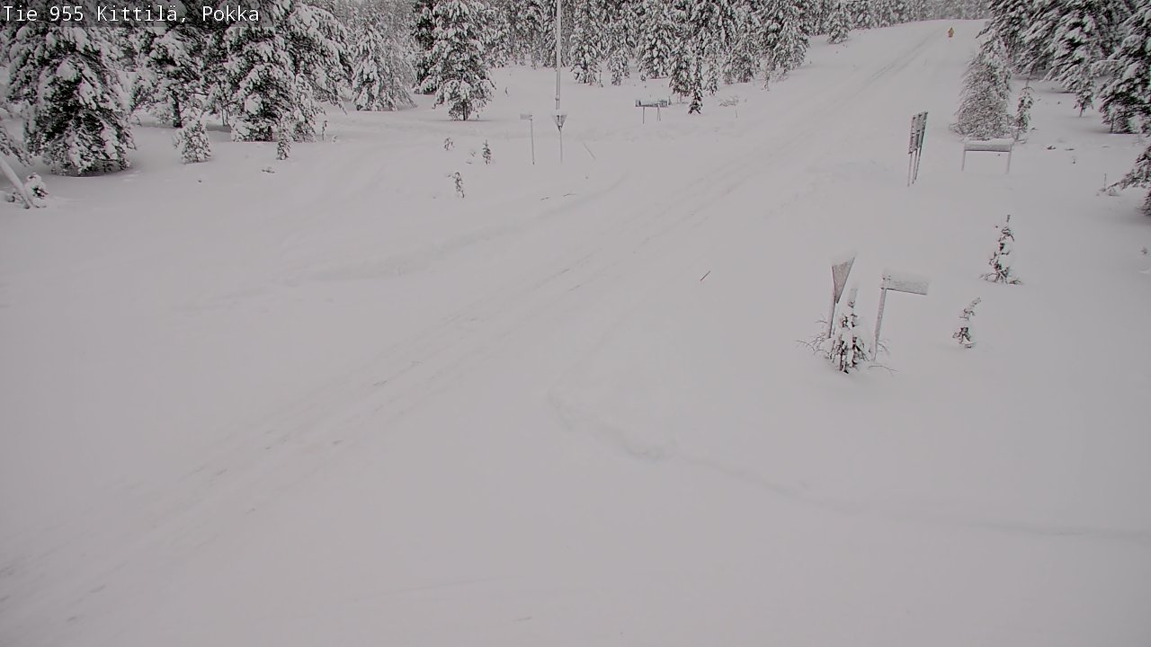 Weather Camera Image Road 955 Kittilä, Pokka, Kittilä, Lappi