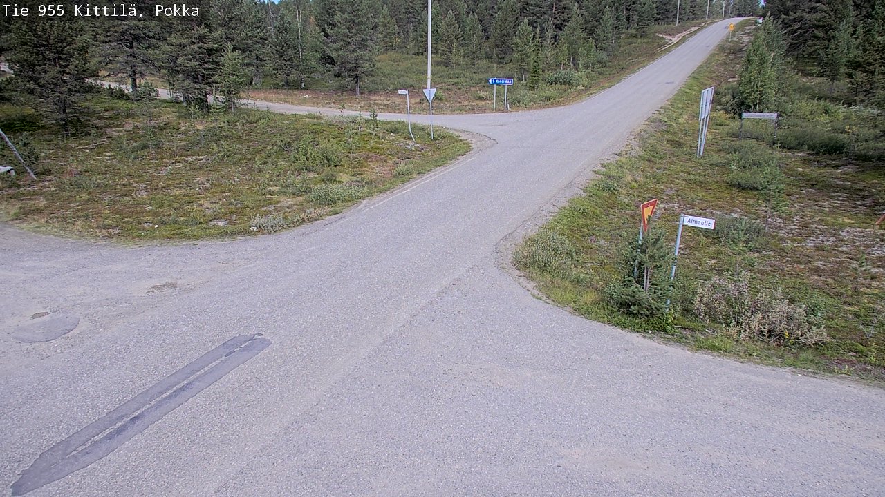 Weather Camera Image Väg 955 Kittilä, Pokka, Kittilä, Lappi