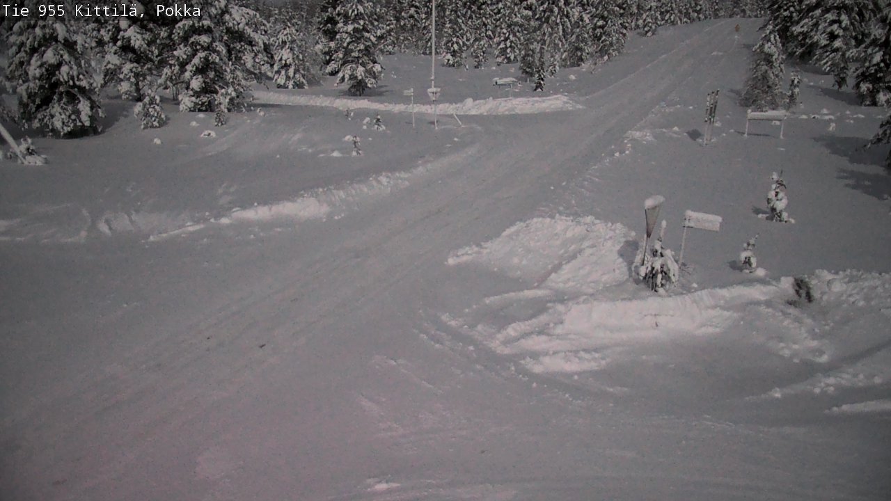 Weather Camera Image Road 955 Kittilä, Pokka, Kittilä, Lappi