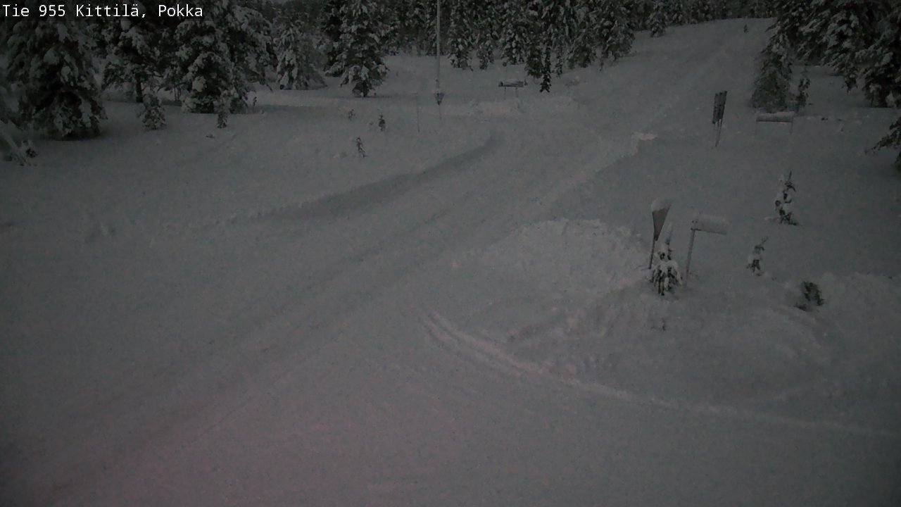 Weather Camera Image Väg 955 Kittilä, Pokka, Kittilä, Lappi