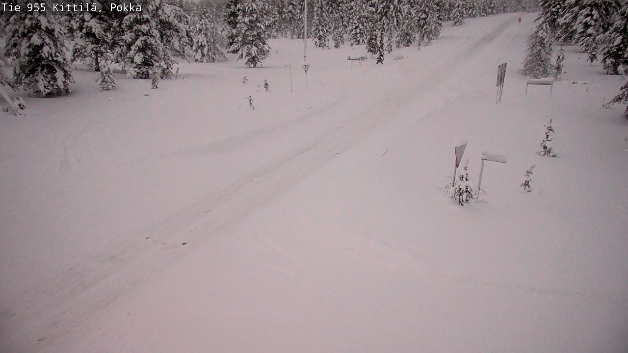 Weather Camera Image Road 955 Kittilä, Pokka, Kittilä, Lappi