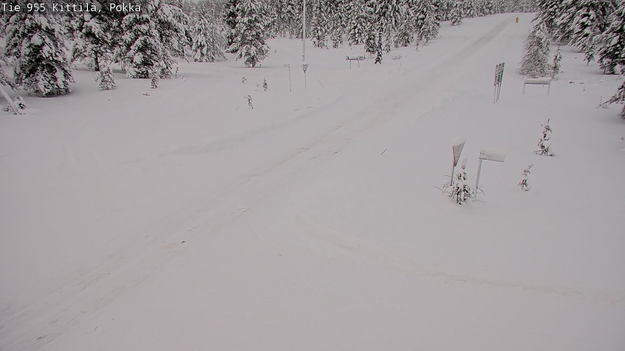 Weather Camera Image Road 955 Kittilä, Pokka, Kittilä, Lappi