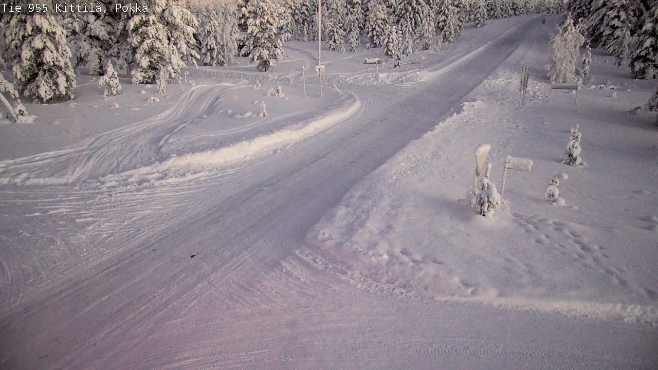 Kelikamerat Kuva Tie 955 Kittilä, Pokka, Kittilä, Lappi