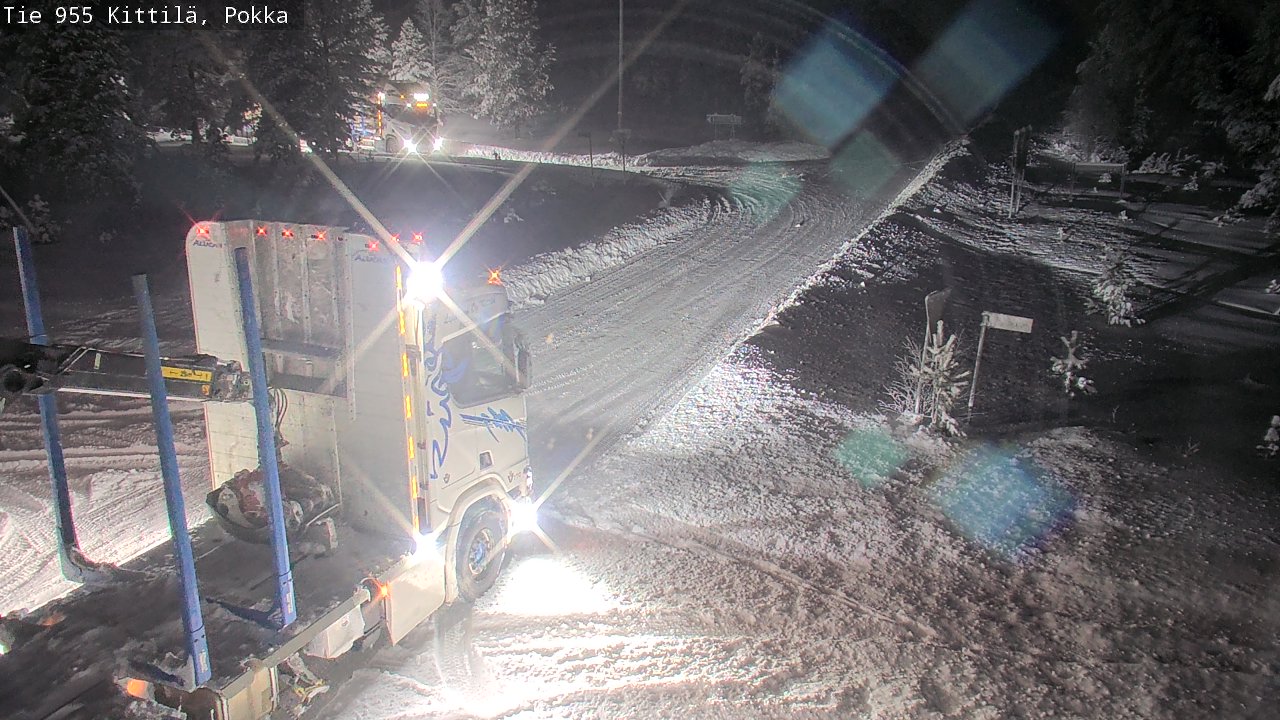 Weather Camera Image Road 955 Kittilä, Pokka, Kittilä, Lappi