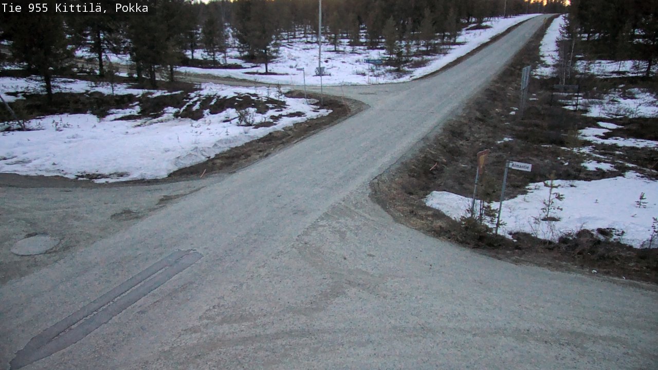 Weather Camera Image Väg 955 Kittilä, Pokka, Kittilä, Lappi