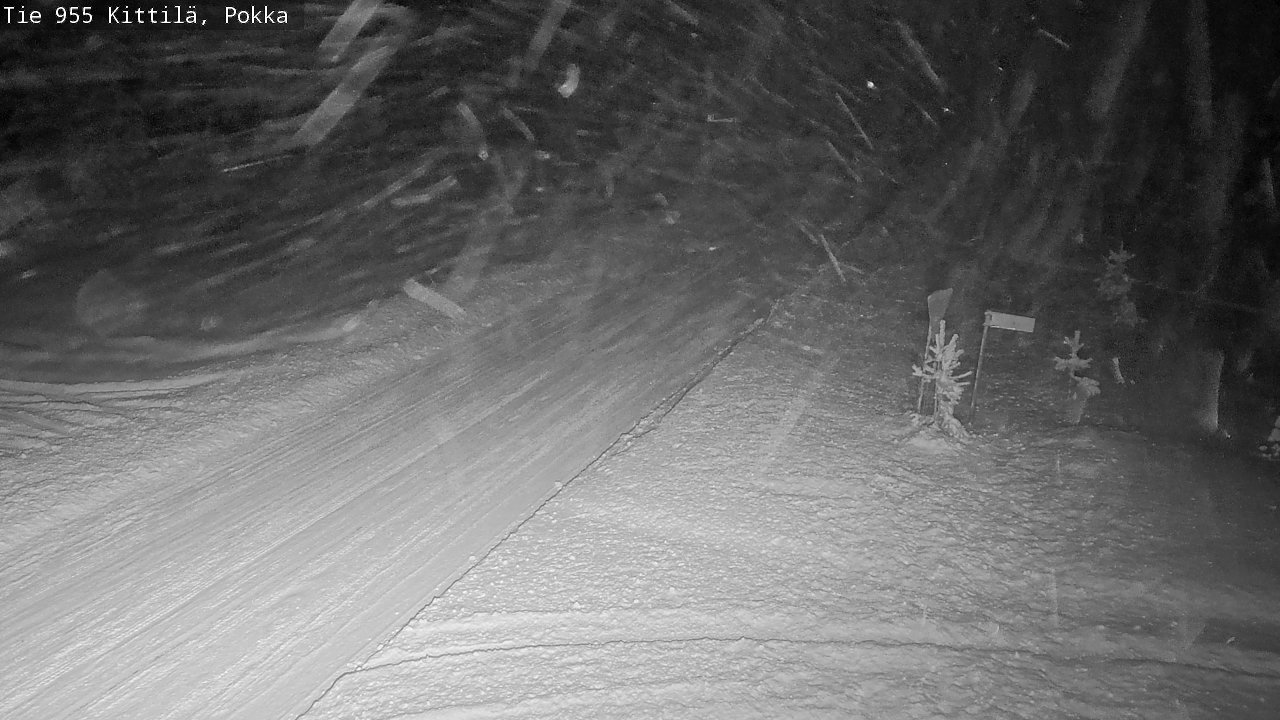 Weather Camera Image Road 955 Kittilä, Pokka, Kittilä, Lappi