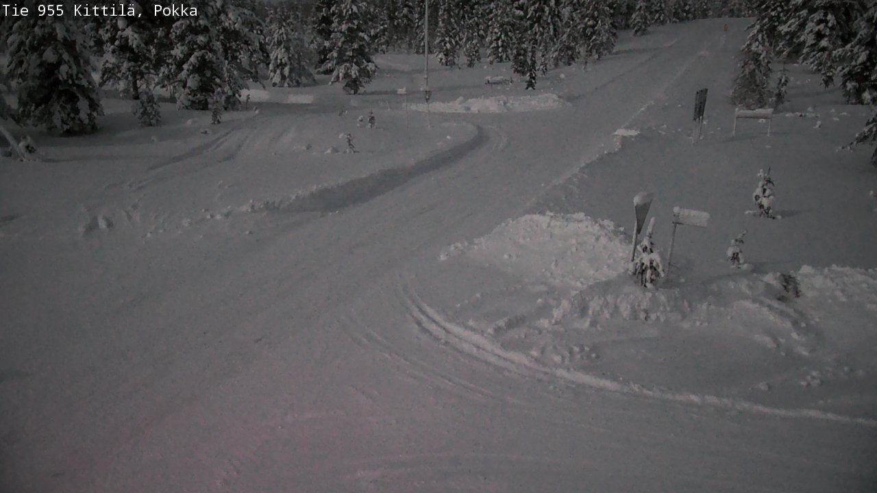 Weather Camera Image Road 955 Kittilä, Pokka, Kittilä, Lappi