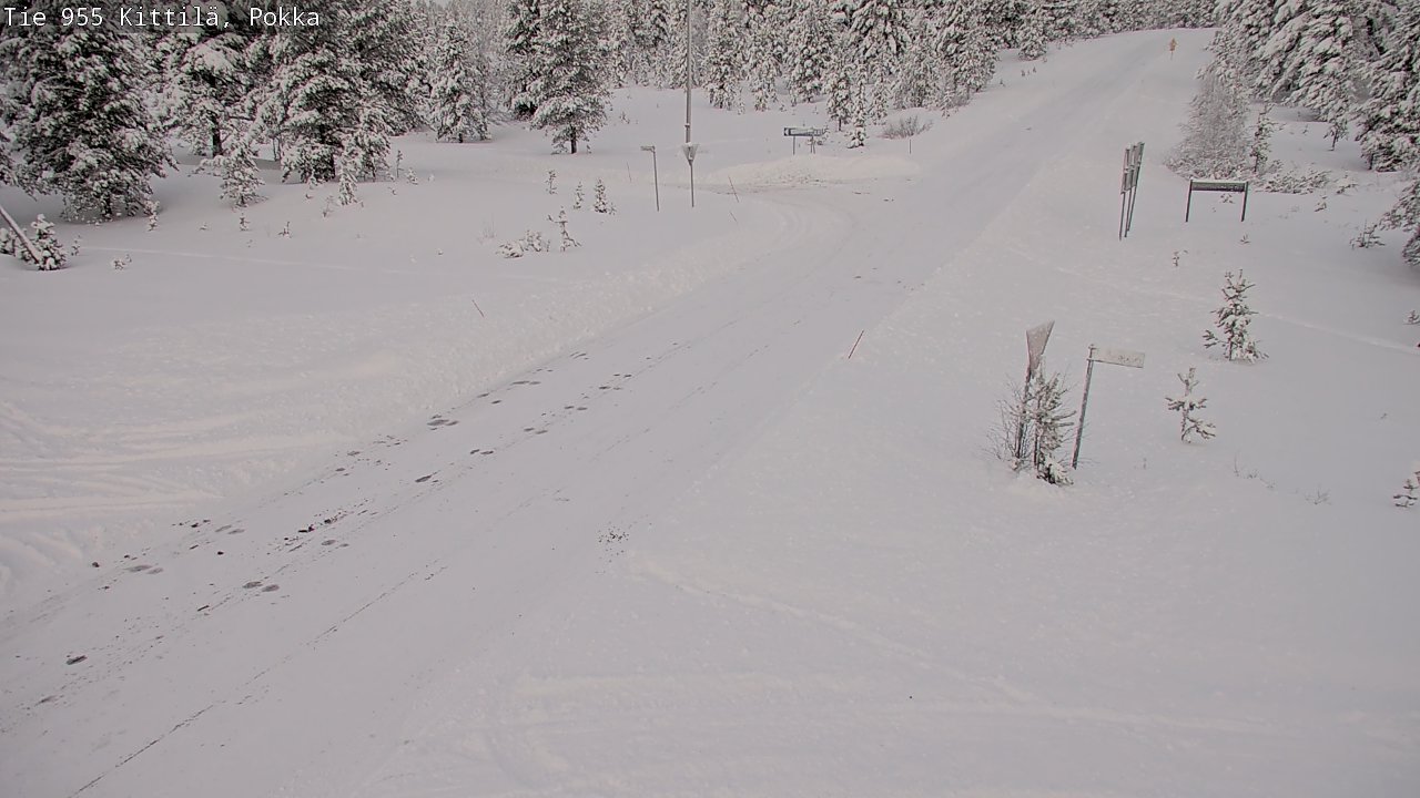 Weather Camera Image Road 955 Kittilä, Pokka, Kittilä, Lappi