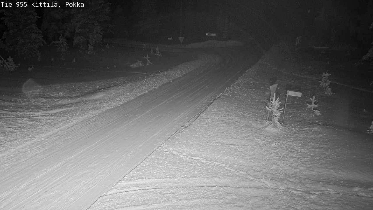 Weather Camera Image Road 955 Kittilä, Pokka, Kittilä, Lappi