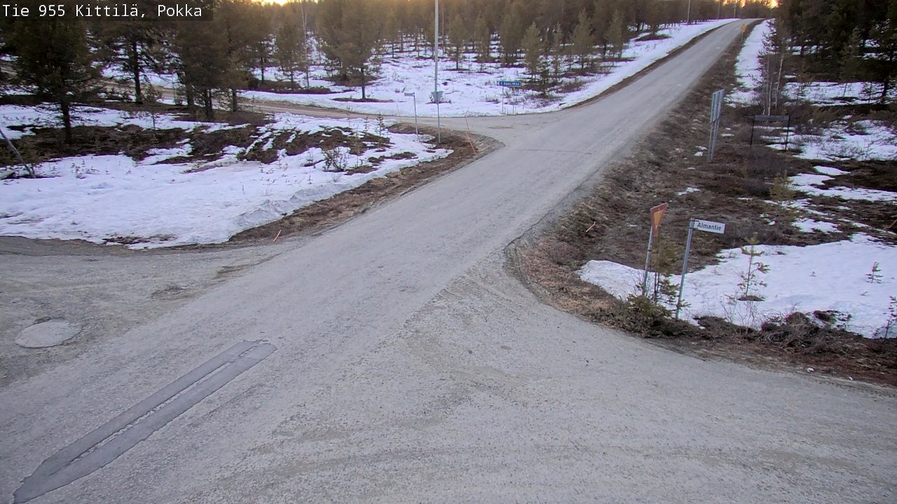 Weather Camera Image Väg 955 Kittilä, Pokka, Kittilä, Lappi
