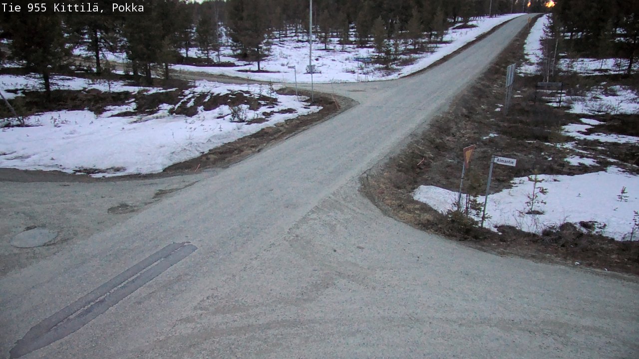 Weather Camera Image Väg 955 Kittilä, Pokka, Kittilä, Lappi