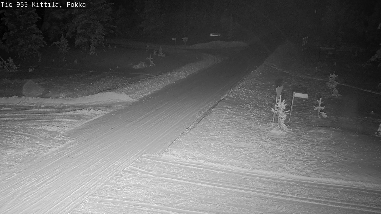 Weather Camera Image Väg 955 Kittilä, Pokka, Kittilä, Lappi