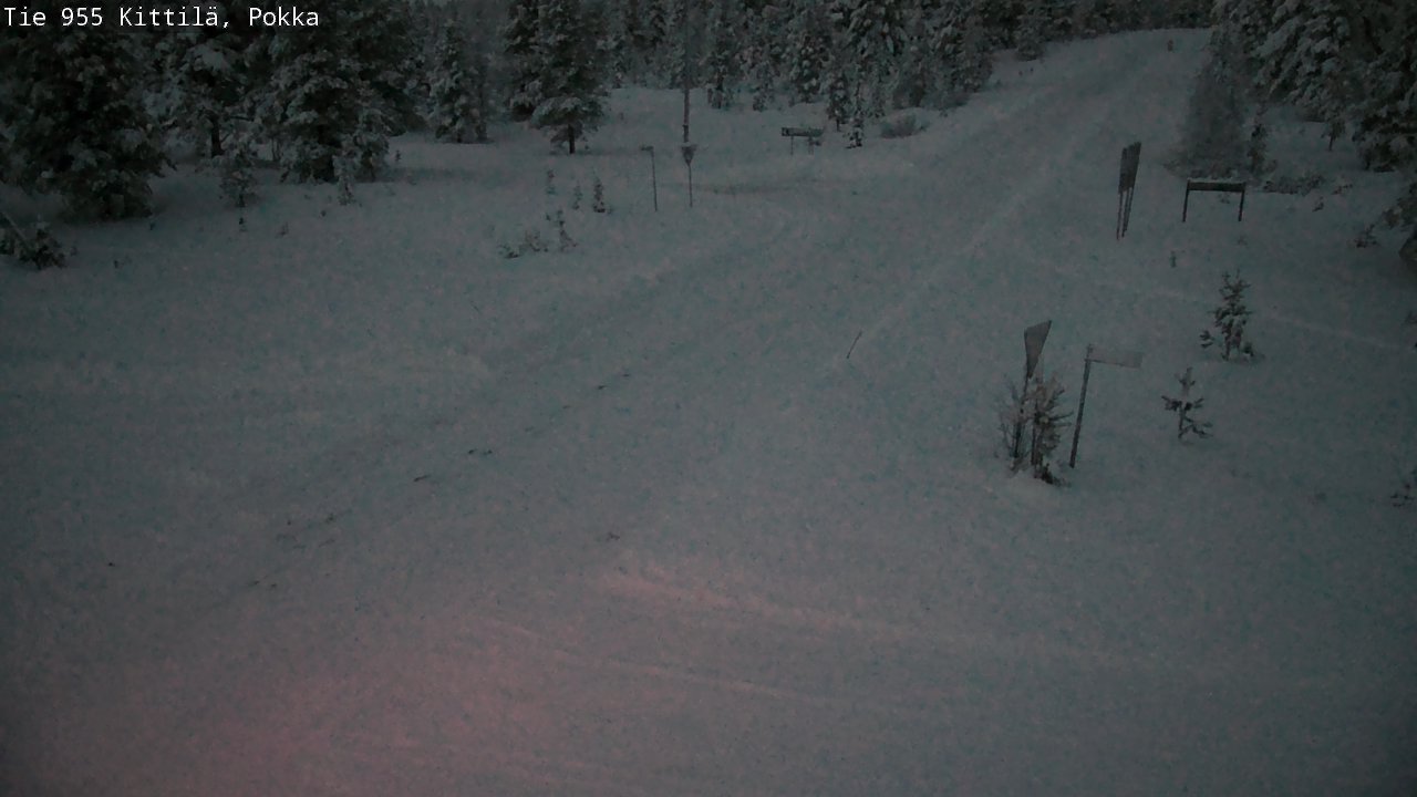 Weather Camera Image Väg 955 Kittilä, Pokka, Kittilä, Lappi