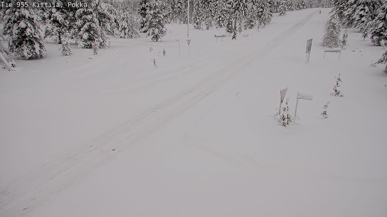 Weather Camera Image Road 955 Kittilä, Pokka, Kittilä, Lappi