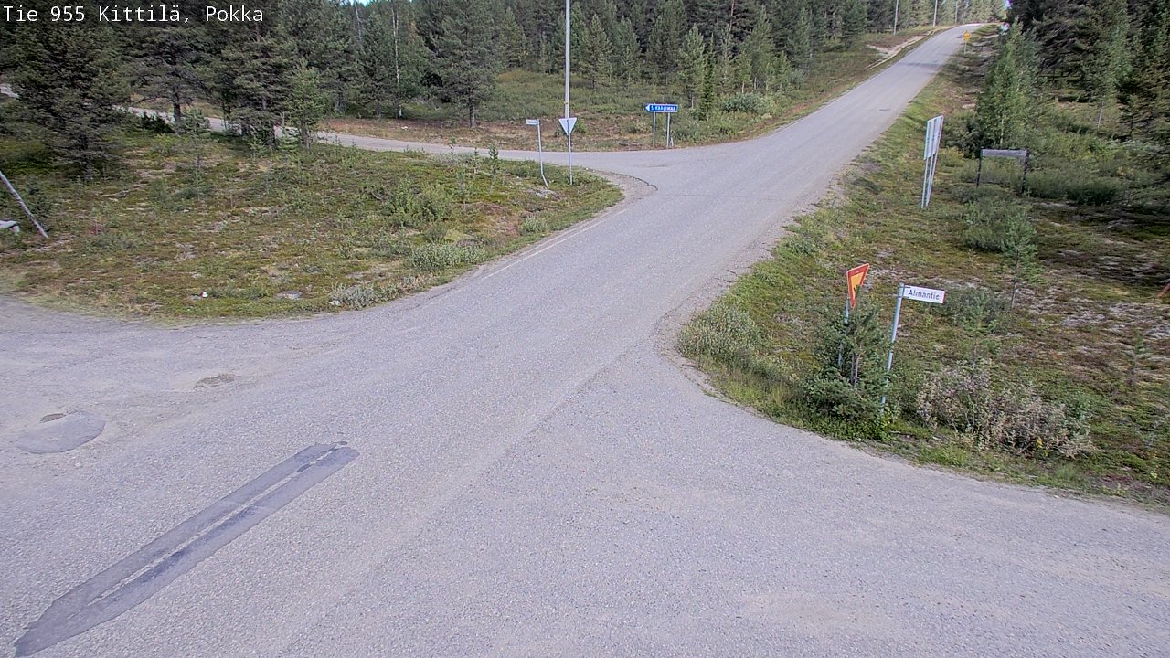 Weather Camera Image Väg 955 Kittilä, Pokka, Kittilä, Lappi
