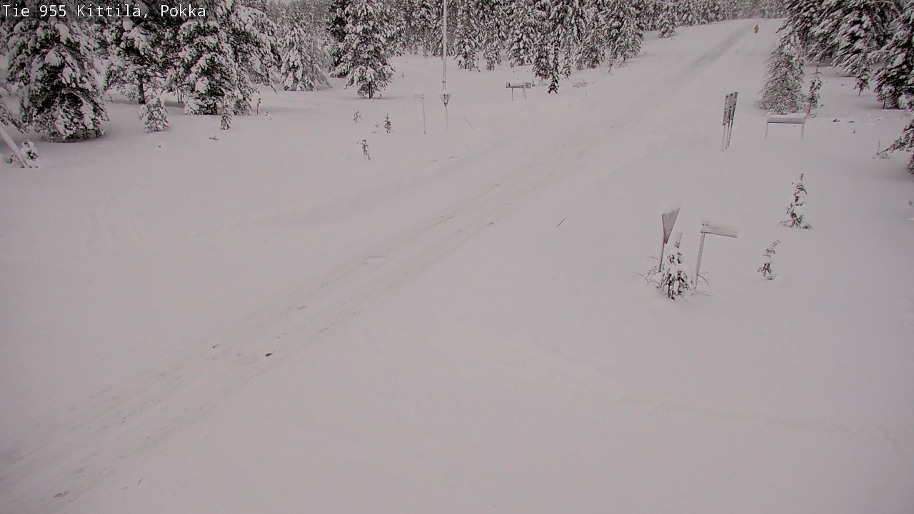 Weather Camera Image Road 955 Kittilä, Pokka, Kittilä, Lappi