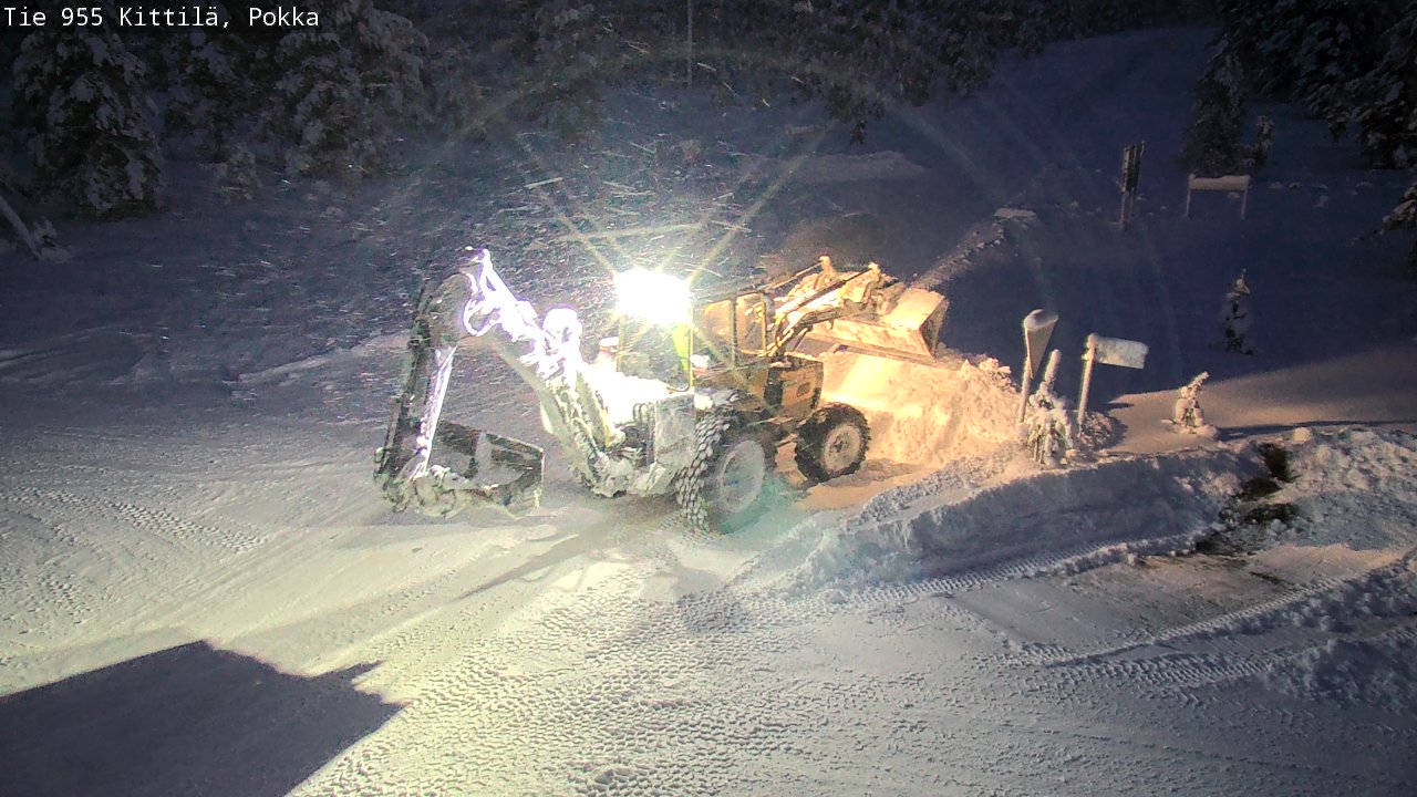 Weather Camera Image Road 955 Kittilä, Pokka, Kittilä, Lappi