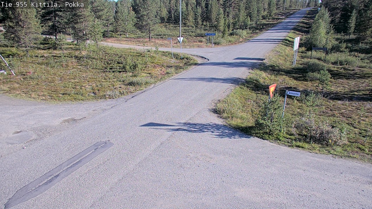 Weather Camera Image Road 955 Kittilä, Pokka, Kittilä, Lappi