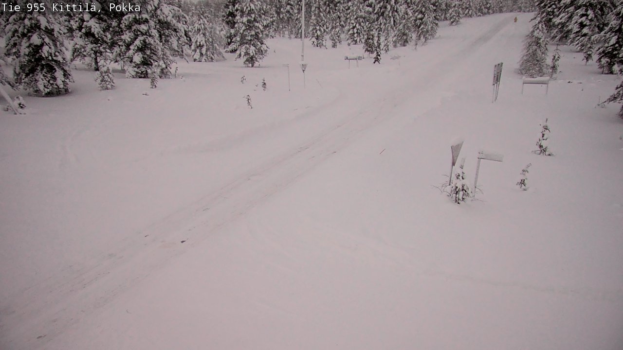 Weather Camera Image Road 955 Kittilä, Pokka, Kittilä, Lappi