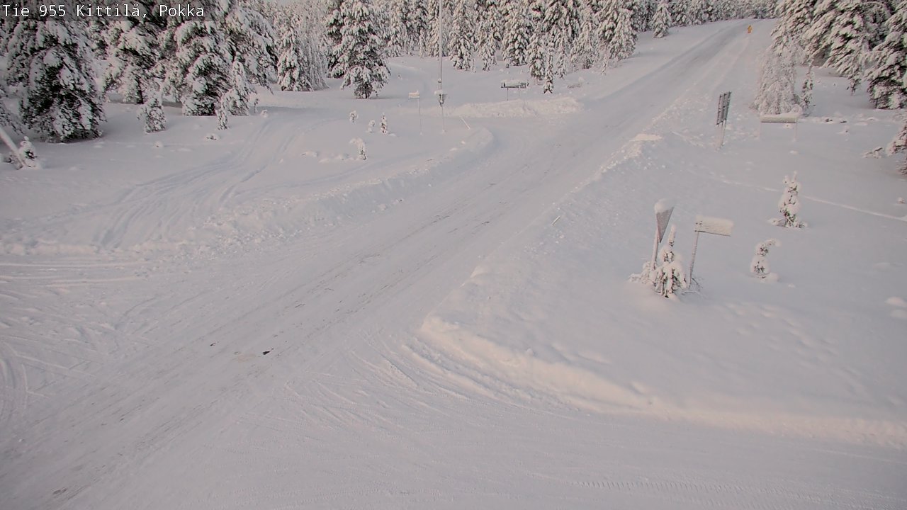 Kelikamerat Kuva Tie 955 Kittilä, Pokka, Kittilä, Lappi