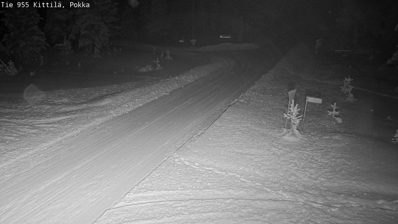 Weather Camera Image Road 955 Kittilä, Pokka, Kittilä, Lappi