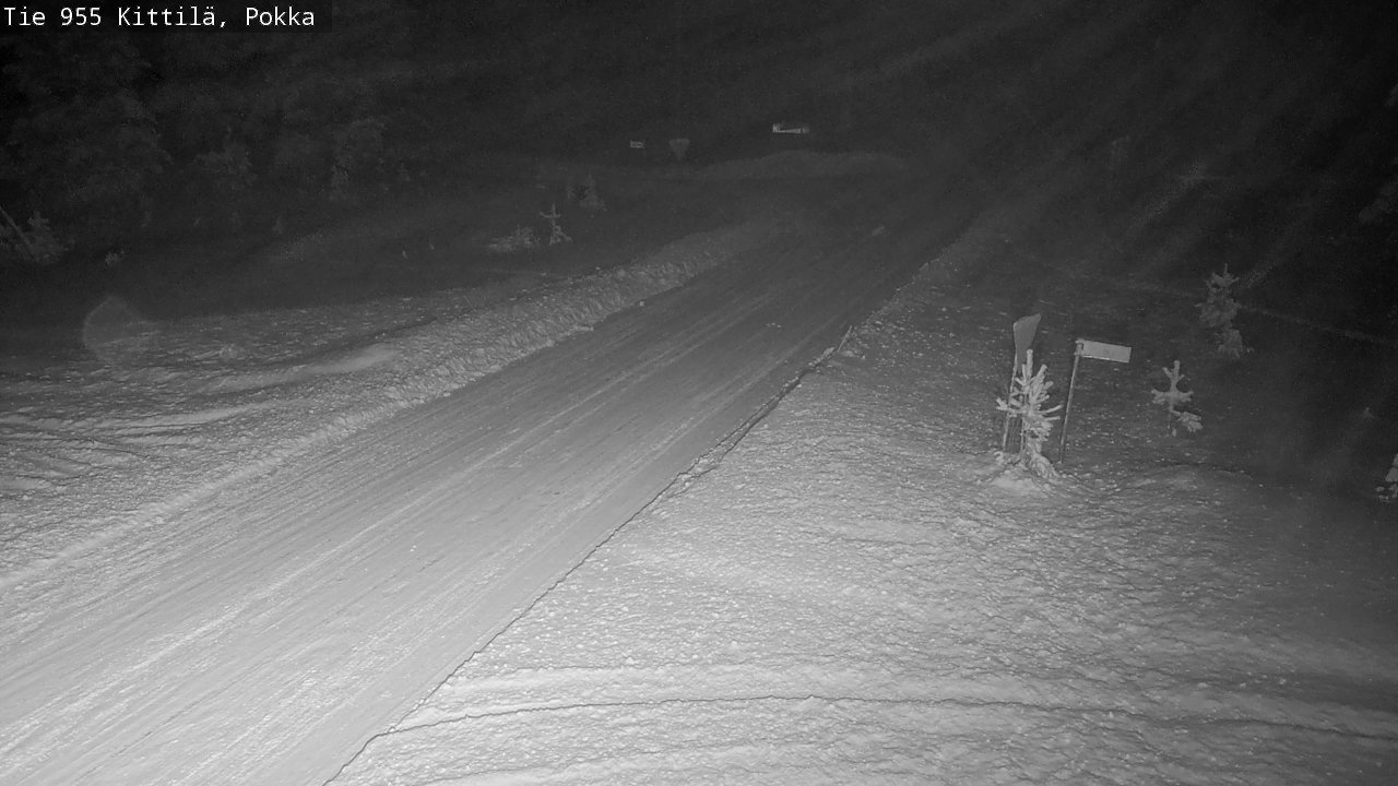 Weather Camera Image Road 955 Kittilä, Pokka, Kittilä, Lappi